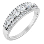 Natural Diamond Graduated Anniversary Band