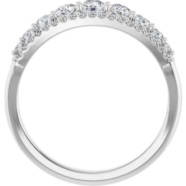 Natural Diamond Graduated Anniversary Band