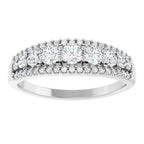 Natural Diamond Graduated Anniversary Band
