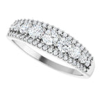 Natural Diamond Graduated Anniversary Band