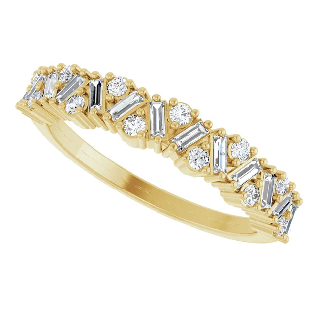 Natural Diamond Scattered Anniversary Band