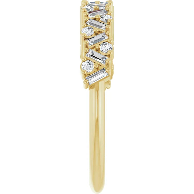 Natural Diamond Scattered Anniversary Band
