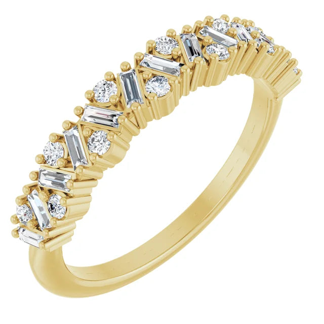 Natural Diamond Scattered Anniversary Band