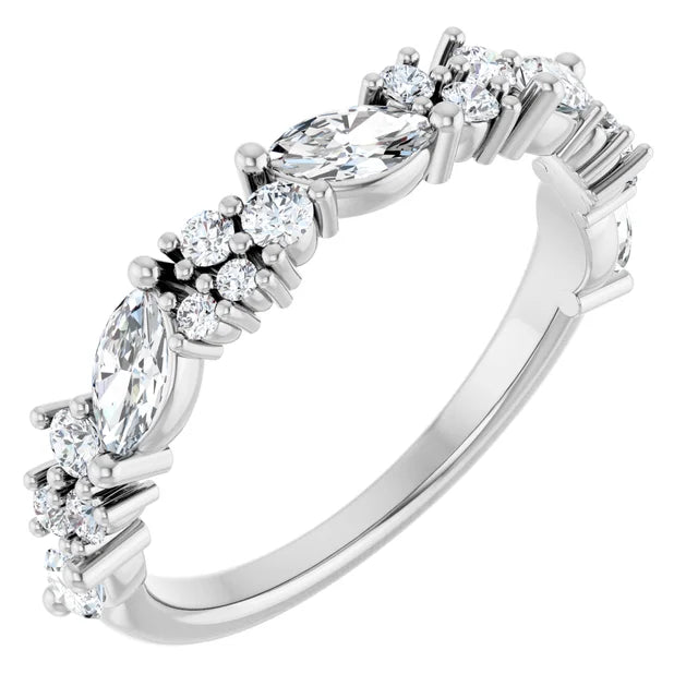 Natural Diamond Anniversary Band