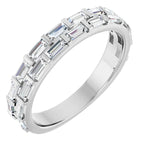 Natural Diamond Double Row Anniversary Band