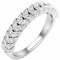 Lab-Grown Diamond Double Row Anniversary Band