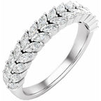 Lab-Grown Diamond Double Row Anniversary Band