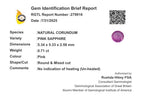 Sri Lankan Natural Pink Sapphire 0.71CT