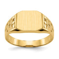Polished Gold Fancy Signet Rings