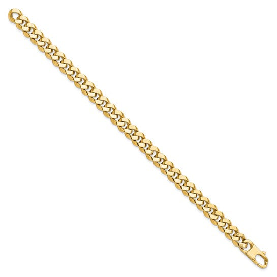 Leslie's 14K 8.5mm Beveled Curb Bracelet