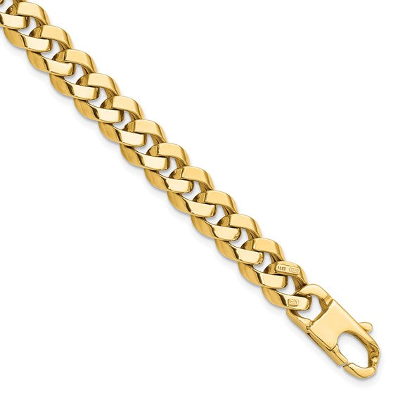 Leslie's 14K 8.5mm Beveled Curb Bracelet