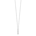 True Origin 14K White Gold 1 carat Lab Grown Diamond VS+ F+ 18 in Complete Pendant Necklace