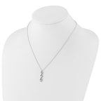 True Origin 14K White Gold 1 carat Lab Grown Diamond VS+ F+ 18 in Complete Pendant Necklace