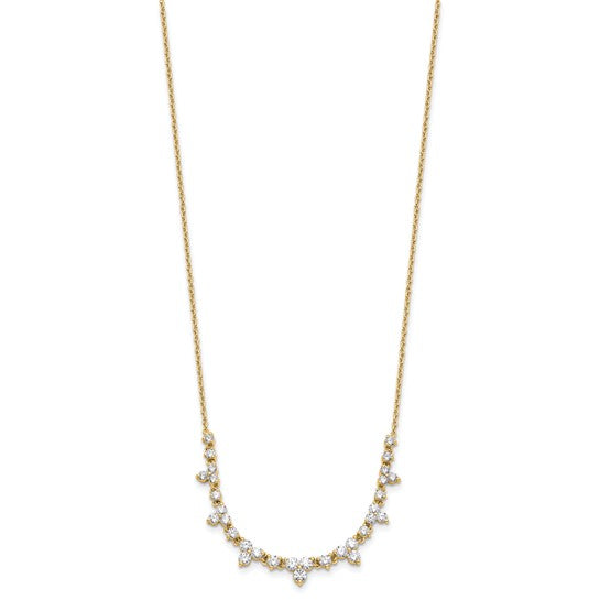 True Origin 14K Yellow Gold 1 1/2 carat Lab Grown Diamond VS+ F+ 18 in Complete Necklace