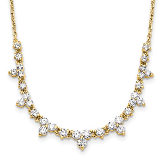 True Origin 14K Yellow Gold 1 1/2 carat Lab Grown Diamond VS+ F+ 18 in Complete Necklace