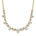 True Origin 14K Yellow Gold 1 1/2 carat Lab Grown Diamond VS+ F+ 18 in Complete Necklace