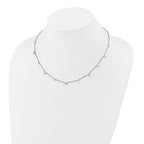 14k White Gold 1 3/4 carat Lab Grown Diamond VS/SI+ G+ Eleven Station 18 inch Necklace