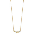 True Origin 14K Yellow Gold 3/8 carat Lab Grown Diamond VS+ F+ 18 in Complete Fashion Bar Necklace