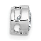 14k White Gold 1 carat Lab Grown Diamond VS+ F+ Round Complete Bezel Set Chain Slide Pendant