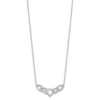 14k White Gold 1/2 carat Lab Grown Diamond VS/SI+ G+ 18 inch Fashion Teardrop Necklace