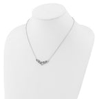14k White Gold 1/2 carat Lab Grown Diamond VS/SI+ G+ 18 inch Fashion Teardrop Necklace
