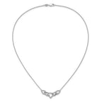 14k White Gold 1/2 carat Lab Grown Diamond VS/SI+ G+ 18 inch Fashion Teardrop Necklace