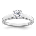 14k White Gold 3/4 carat (5.80 mm) 4-Prong Round Solitaire Engagement Ring Mounting