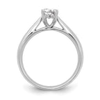14k White Gold 1 carat (7x5mm) 4-Prong Oval Solitaire Engagement Ring Mounting