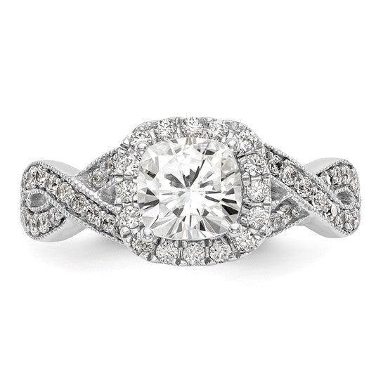 Halo Diamond Semi-mount Engagement Rings