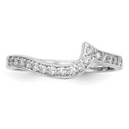 14k White Gold 1/5 carat Lab Grown Diamond VS/SI+ G+ Complete Wedding Band