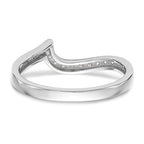 14k White Gold 1/5 carat Lab Grown Diamond VS/SI+ G+ Complete Wedding Band