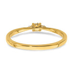 First Promise 14k 1/8 carat Lab Grown Diamond VS/SI+ G+ Complete Petite Engagement Ring