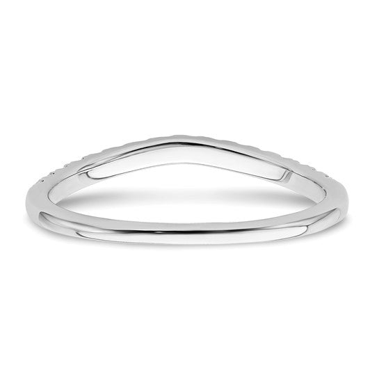 14k White Gold 1/2 carat Lab Grown Diamond VS/SI+ G+ Complete Set of Two Wedding Bands