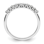 14k White Gold 3/8 carat Lab Grown Diamond VS/SI+ G+ Complete Concaved Band