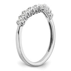 14k White Gold 3/8 carat Lab Grown Diamond VS/SI+ G+ Complete Concaved Band