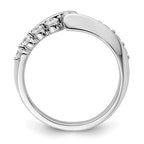 14k White Gold 1/2 carat Lab Grown Diamond VS/SI+ G+ Complete Band
