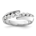 14k White Gold 1/2 carat Lab Grown Diamond VS/SI+ G+ Complete Band