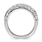 14k White Gold 1 carat Lab Grown Diamond VS/SI+ G+ Complete Band