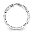 14k White Gold 3/8 carat Lab Grown Diamond VS/SI+ G+ Complete Wedding Band