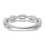 14k White Gold 3/8 carat Lab Grown Diamond VS/SI+ G+ Complete Wedding Band