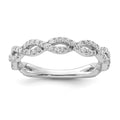 14k White Gold 3/8 carat Lab Grown Diamond VS/SI+ G+ Complete Wedding Band