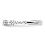 14k White Gold 1/2 carat Lab Grown Diamond VS/SI+ G+ Complete Fashion Band