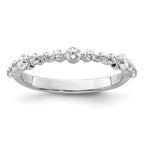 14k White Gold 1/2 carat Lab Grown Diamond VS/SI+ G+ Complete Fashion Band