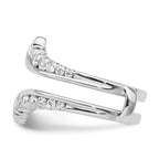 14k White Gold 3/4 carat Lab Grown Diamond VS/SI+ G+ Complete Ring Guard