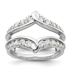 14k White Gold 3/4 carat Lab Grown Diamond VS/SI+ G+ Complete Ring Guard