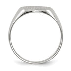 Gold Polished Circle Closed Back Signet Ring