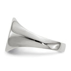 Gold Polished Circle Closed Back Signet Ring